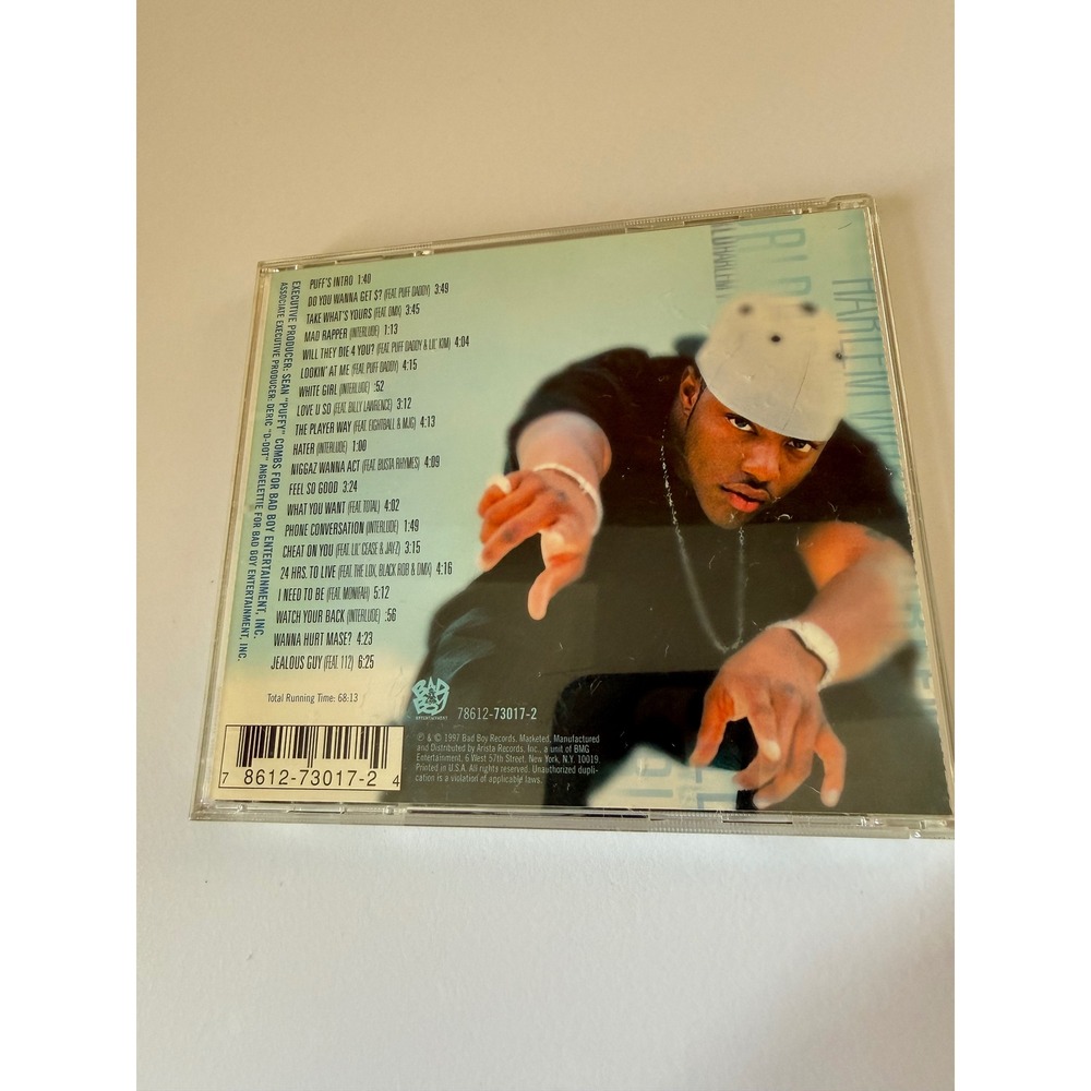 Mase Harlem World CD 1997 Bad Boy Records Hip Hop Rap 78612-73017-2 - Picture 2 of 3